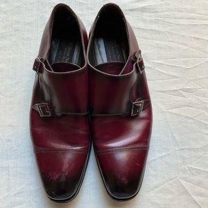 To Boot New York By Adam Derrick monk strap cherry loafers